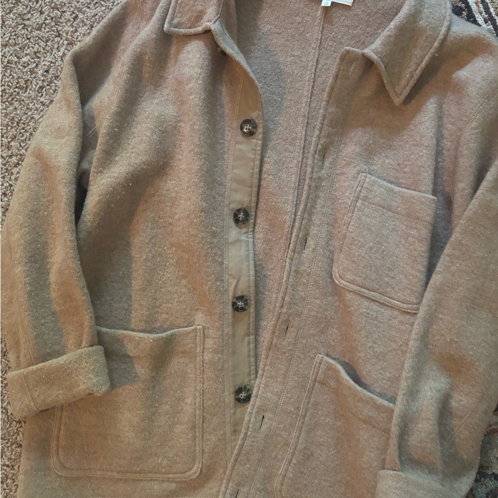 Madewell Tan Wool Cardigan